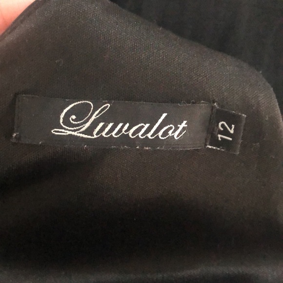 (👚3 for $20) Luvalot black cut out detail Playsuit size 12 - Picture 5 of 9